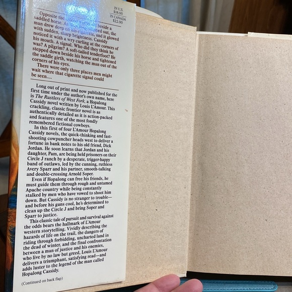 Louis l’Amour “ The Rustlers of Westfork” 1991 hardback book. - Picture 3 of 11